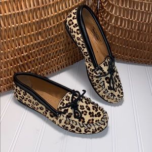 Minnetonka Leopard Print Loafers